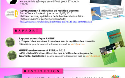 CNRT : NEWSLETTER AOUT 2015