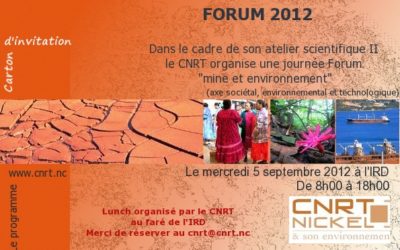 Le CNRT organise son atelier scientifique II du 3 au 5.09 2012
